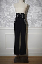 Pirate Series Navigation Treasure Hunting Guide High Waisted Embroidery Ouji Handsome Lolita Long Pants 2 Colors