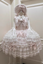 Pink [Dream Prologue] Doll Multi-Layered Bowknot Lace Sweet Princess Lolita Dress