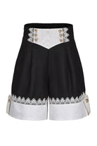 Black [The Secret of Fatima] Lace Ouji Vintage Prince Lolita Shorts