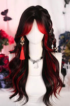 Red/Black Ombre Long Curls Gothic Sweet Lolita Wig