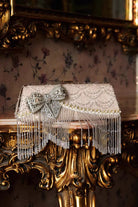 Champagne Heavily Embellished Rhinestone Bow Evening Sweet Lolita Clutch