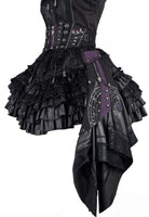 Nothing - Gothic Lolita Waist Cincher, Star and Moon Print Dress Train