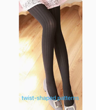 Jacquard Heart Stripes Black White Panty-hose