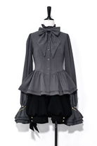 Gray Retro Cute Cool Ouji Fashion Lolita Blouse