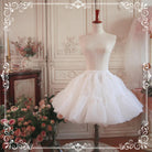 White A-Line Puffy Lolita Petticoat, 18" (45cm) Length, Cotton Lining