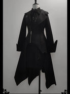 Wind - Ouji Lolita Black Long Vest