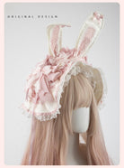 Sweet Lolita Headdress Set, Detachable Bunny Ears