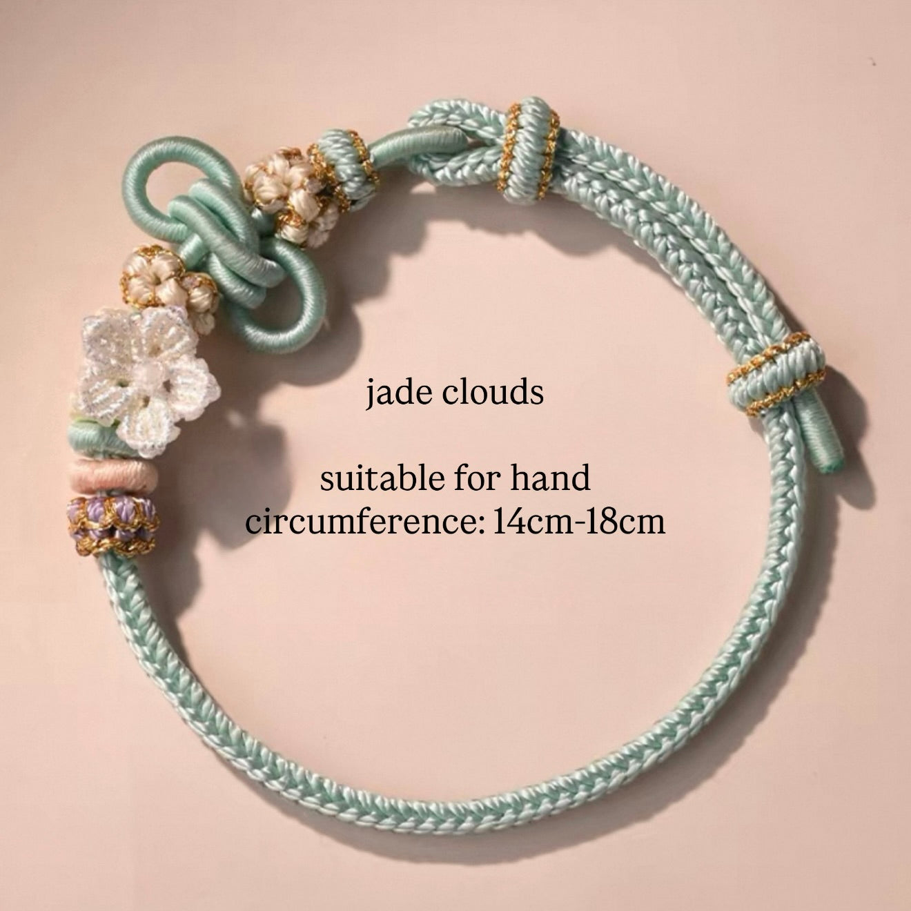 Jade Clouds Handwoven Chinese Knot Bracelet