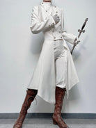 Eternal Moonlit Night - Ouji Lolita Coat, Double-Breasted High-Low Hem