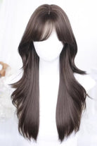 Curtain Bangs Soft Loose Outer Curl Sweet Lolita Wig 2 Colors
