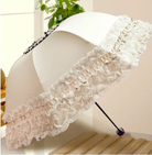 Princess Lolita Sunshade Parasol, Lace Ruffles