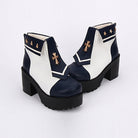 Navy Style Cross Decoration High Heel Sweet Lolita Boots