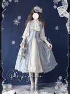 Miss Leisha - Classic Lolita Skirt Set Elegant Winter Cape