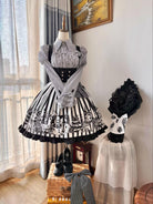 Strange Christmas - Striped Gothic Lolita JSK, Bust Supporting Dress