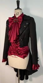 Open Front Ouji Lolita Short Coat, Detachable Trailing