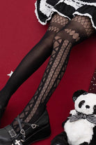 Hollow Classic Gothic Lolita Pantyhose 2 Colors