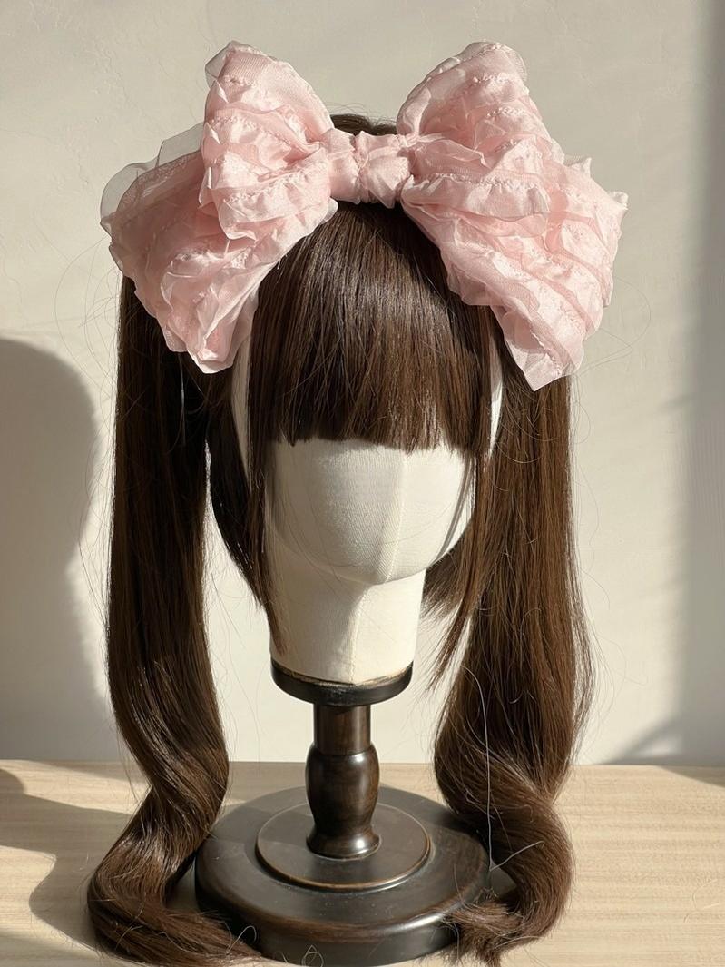 Spring of Mist - Sweet Lolita Bow Hairclip Bowler Hat KC