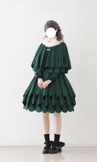 Molten Snowtop - Classic Lolita SK, Cape With Detachable Collar