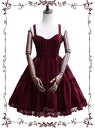 Tiny garden - Garden Waltz 1.0 Burgundy Autumn Winter Lolita JSK
