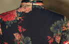 Aslinhanfu Classic Chinese style, floral pattern, silk long Qipao