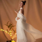 Aslinhanfu qipao New Chinese style (新中式), high-end, jacquard long Qipao