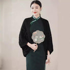 Aslinhanfu Qipao-Fall colleciton, knitting Qipao Shawl