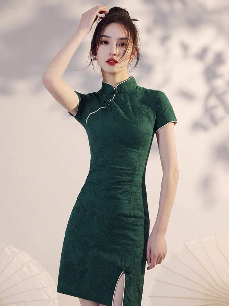 Aslinhanfu Qipao - HQJ short qipao