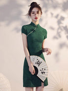 Aslinhanfu Qipao - HQJ short qipao