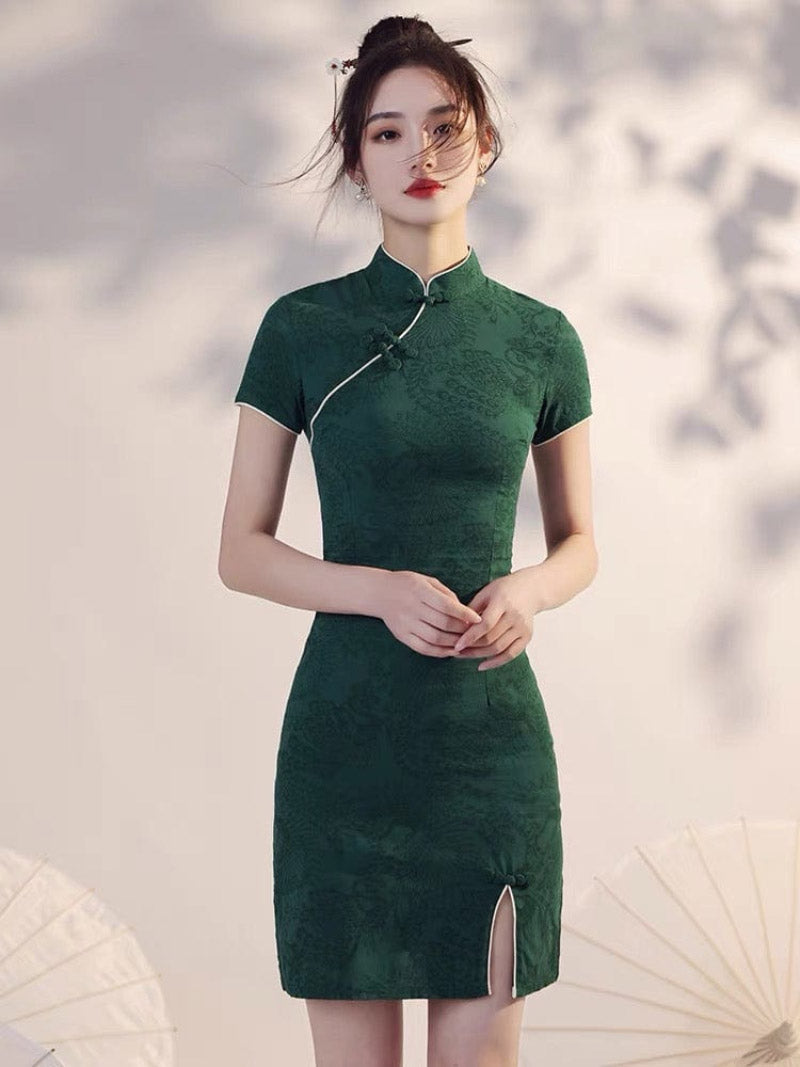 Aslinhanfu Qipao - HQJ short qipao