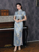 19 mome mulberry silk, high-end long Cheongsam