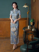19 mome mulberry silk, high-end long Cheongsam