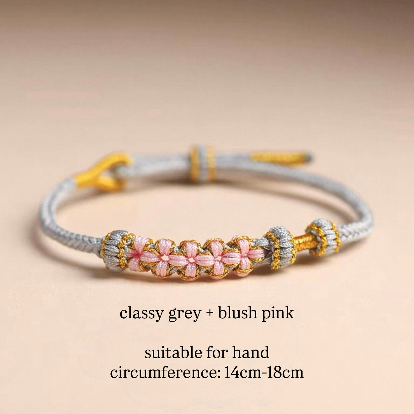 Blush Handwoven Chinese Knot Bracelet