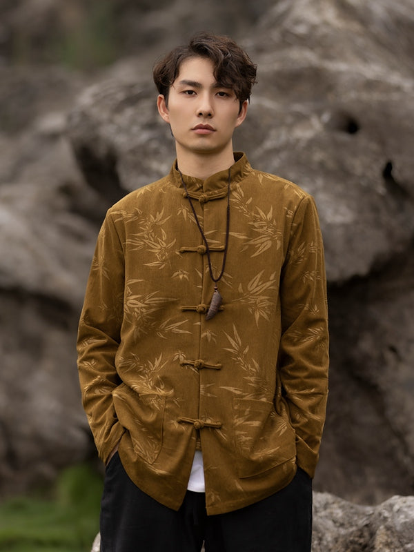 Bamboo Leaf Tang Jacket Chinese Style Coat