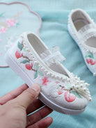 Beijing Cloth Girls Dance Shoes Embroidered Hanfu Shoes