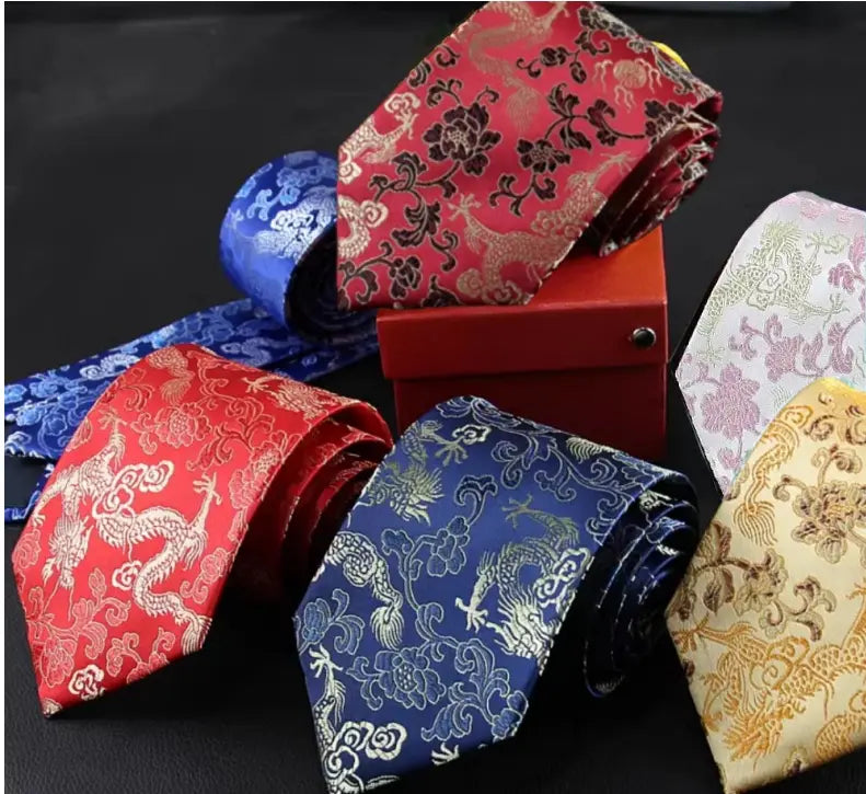 Brocade Dragon Necktie