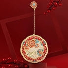 Auspicious Festival Chinese Pocket Mirror