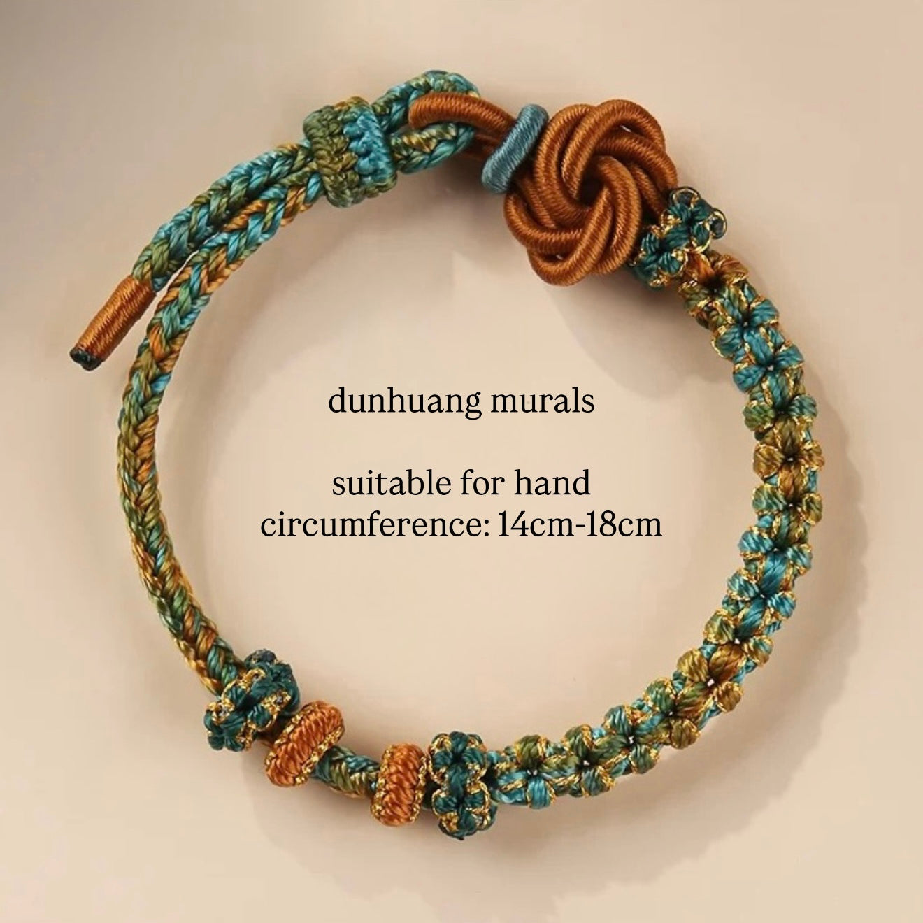 Dunhuang Murals Handwoven Chinese Knot Bracelet