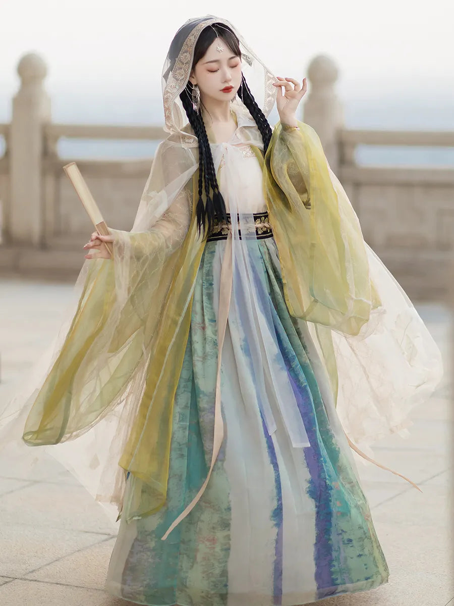 Chinese Dance Costumes Wei Jin style Hanfu Dress