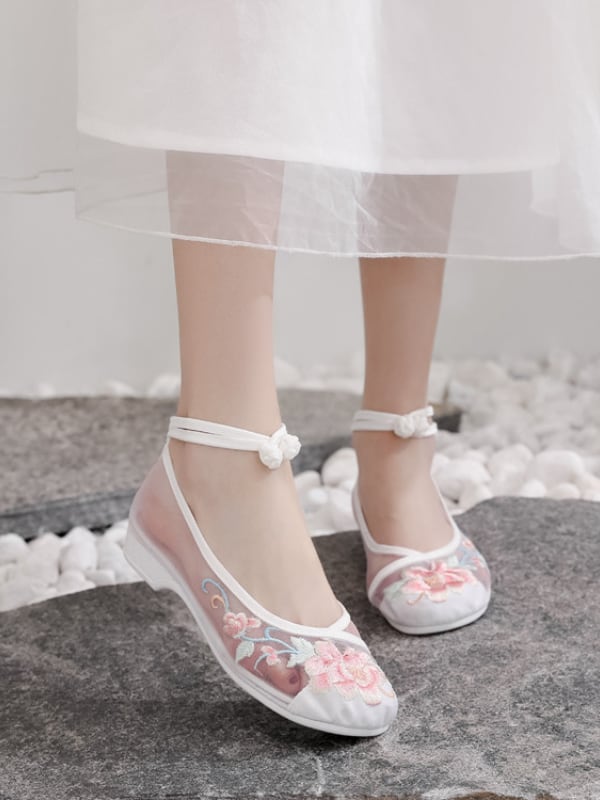Chinese Style Female Shoes Ethnic Style Embroidered Shoes