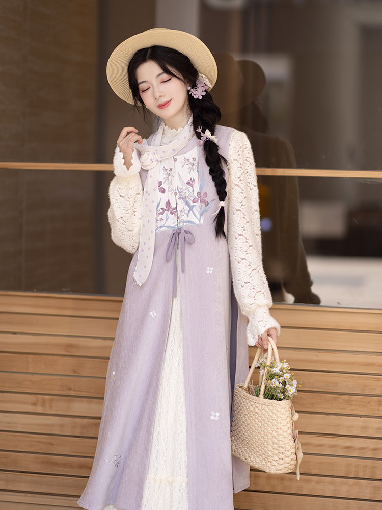 Modern Ming Style Hanfu 3-Piece Outfit for Women