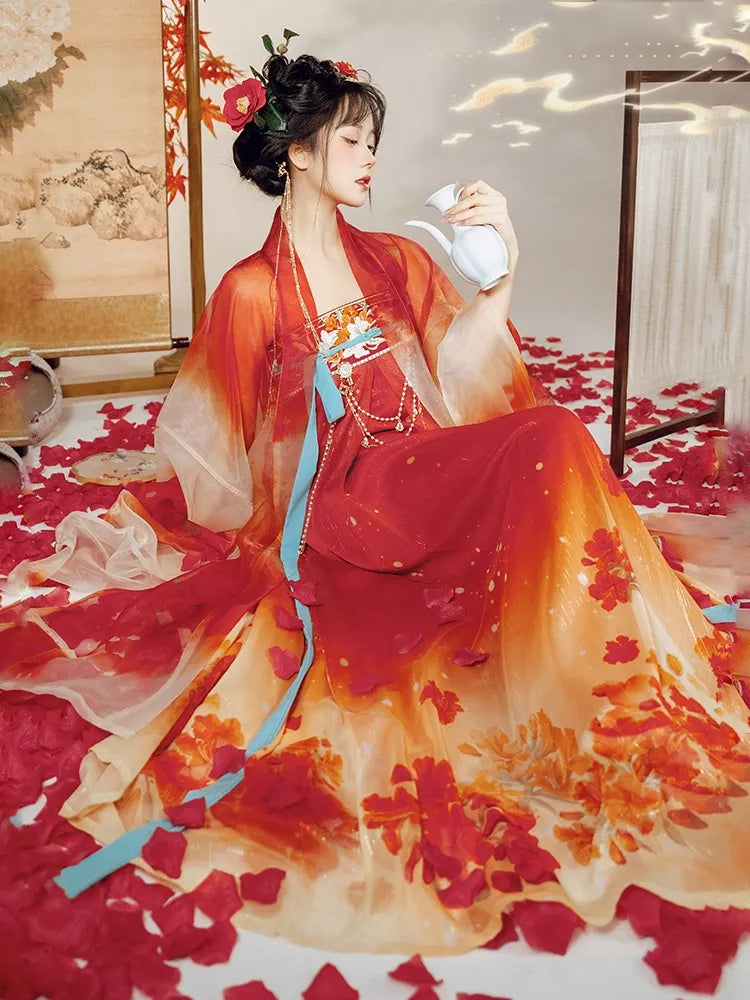 Chinese Tang Dynasty Hanfu Dress Female