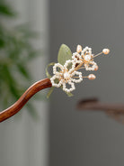 Chinese Traditional Hair Pin Pearl Flower Hair Clip
