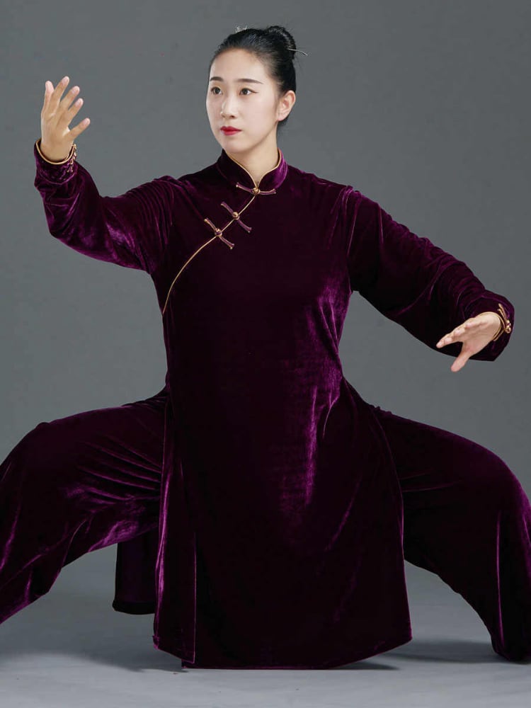 Clothes to Wear for Tai Chi Gold Velvet Tai Chi Suit