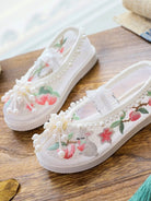 Cute Shoes For Girls Embroidered Mesh Shoes Summer