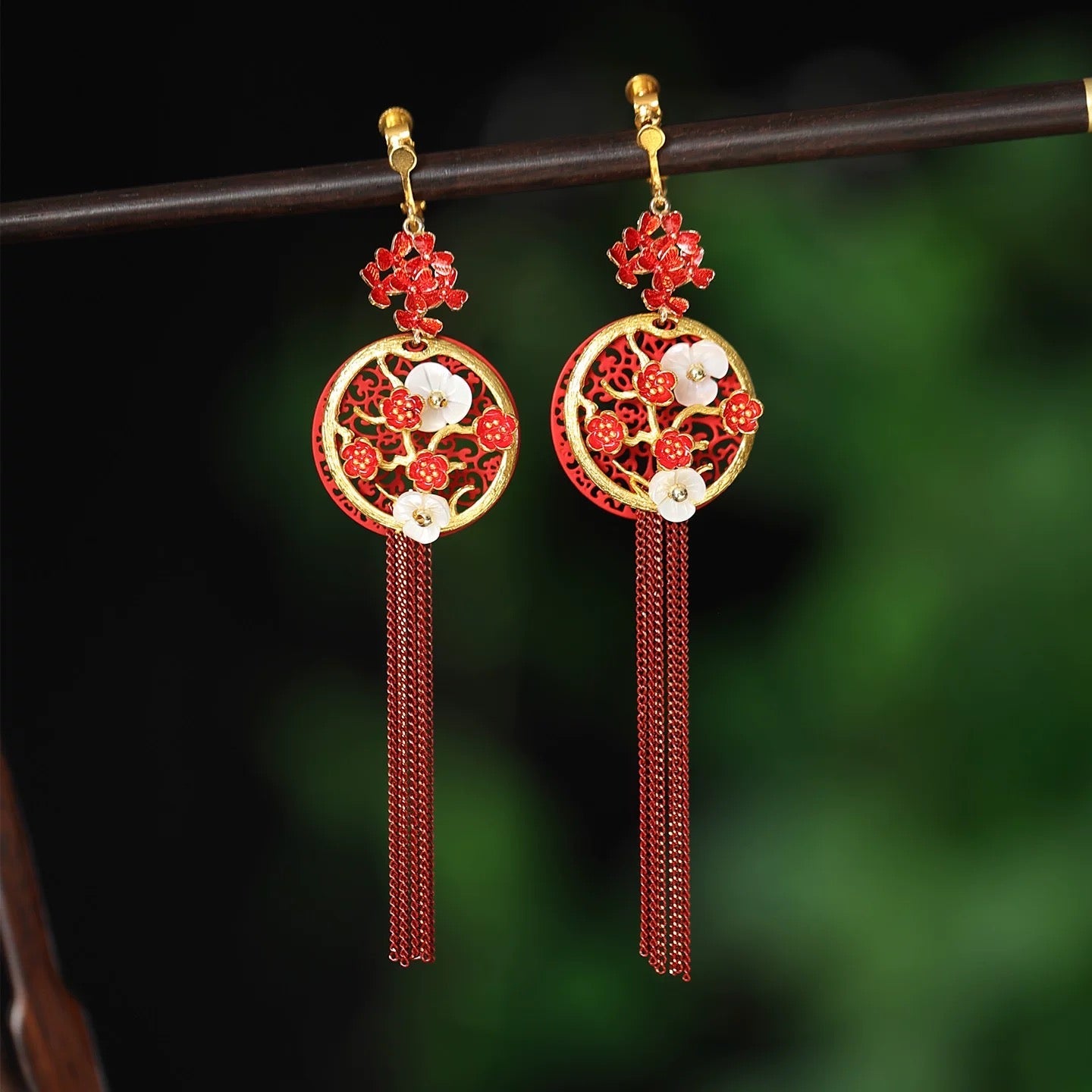 Blossoms Tassel Earrings | Ancient China Jewelry