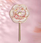 Moonlit Lotus & Auspicious Clouds Chinese Hand Mirror