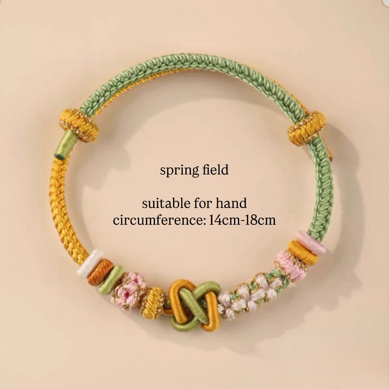 Spring Field Handwoven Chinese Knot Bracelet
