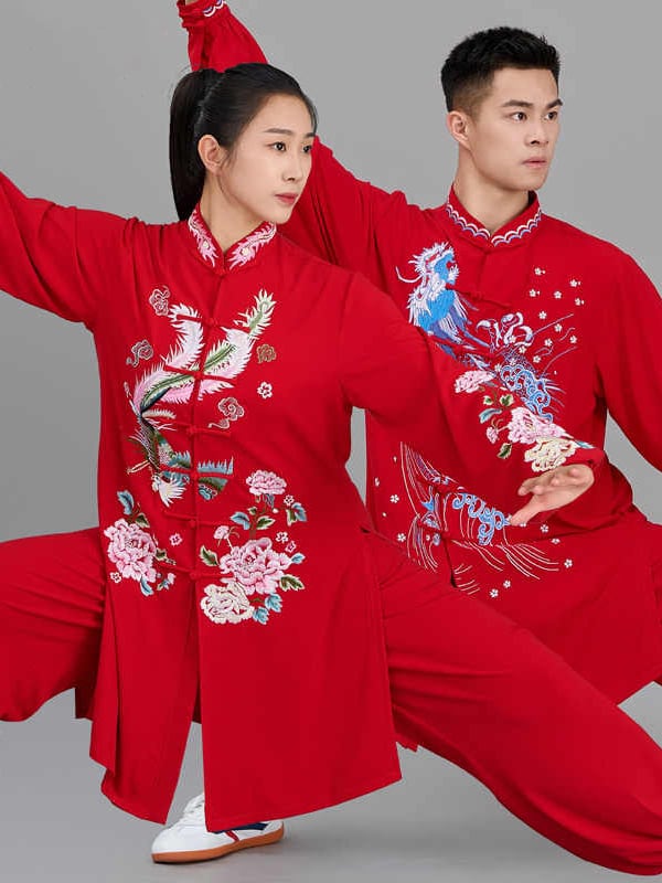 Double Silk Linen Tai Chi Clothing for Women and Men