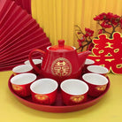 Double Happiness Wedding Ceramic Tea Set