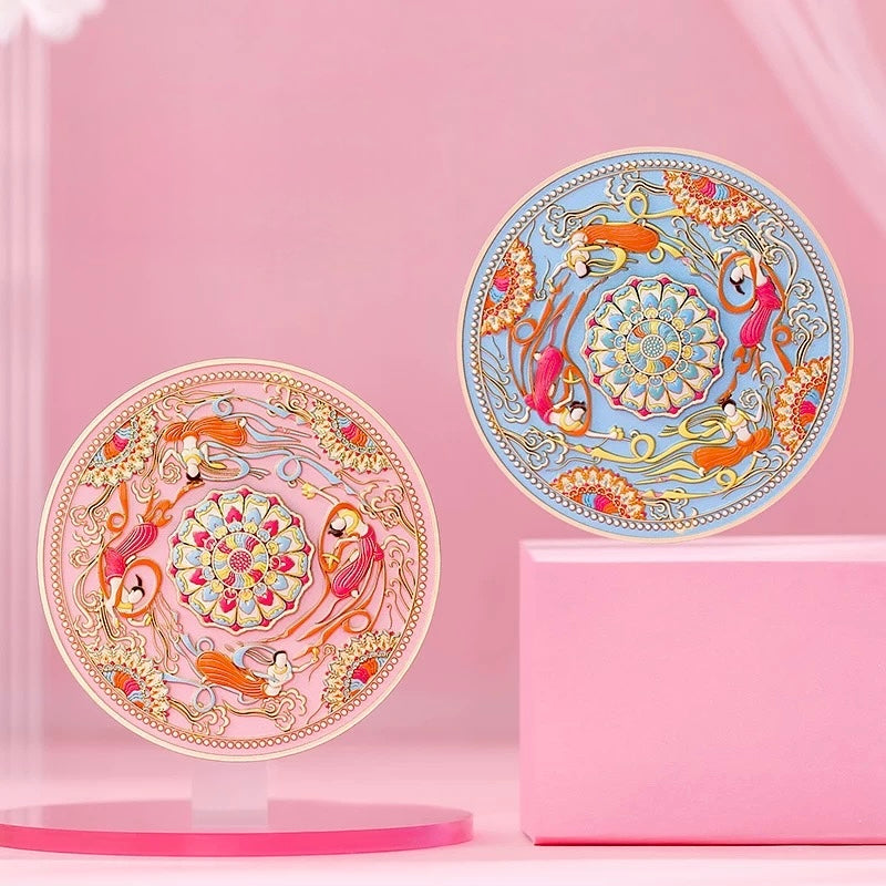 Dunhuang Flying Apsaras Lotus Pocket Mirror